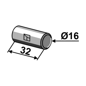 Bolt Ø16x32 mm