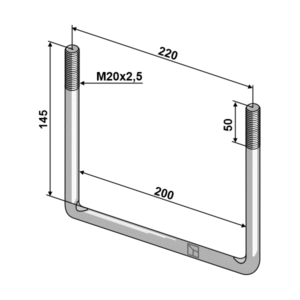 U-Bolt M20x2,5 mm