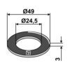 Skive - 24,5x3 mm
