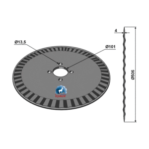 Rulleskjær - 506xx4 mm - Kongskilde