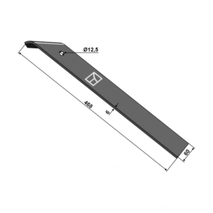 Kniv til valse - 468x60x6 mm - Kerner