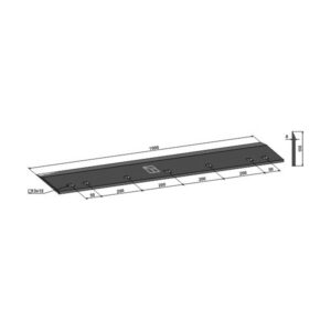 Kniv til knivrotor - 1000x100x8 mm - Dal-Bo
