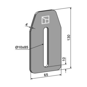 Avskraper - 130x65x4 mm - Vogel u. Noot