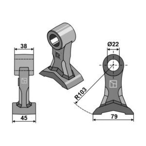 Hammerslager - 45 mm - Bomford