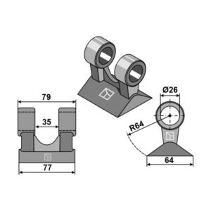 Hammerslager - 77 mm - Bomford