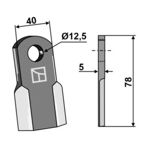 I-Kniv - 78x40x5 mm - Breviglieri