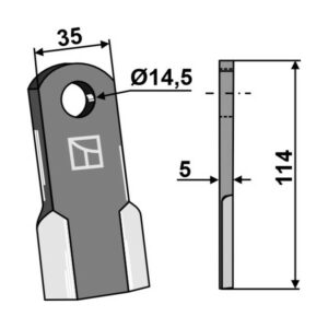 I-Kniv - 114x35x5 mm - Muratori, Del Morino, Greentech, Moris