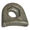 Holder til slagstål for sveising - 52x54x17mm - Høyre
