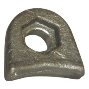 Holder til slagstål for sveising - 52x54x17mm - Høyre