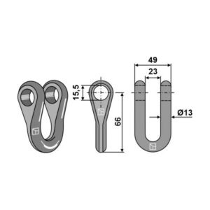 Sjakkel - 13 mm