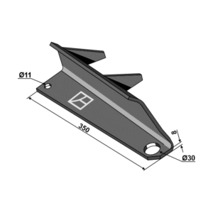 Spredevinge - Høyre - 350x8 mm - Bergmann