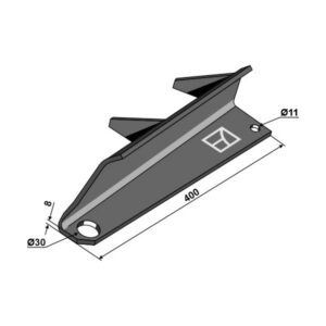 Spredevinge - Venstre - 400x8 mm - Bergmann