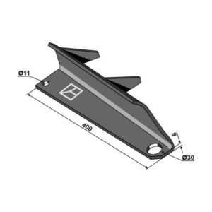 Spredevinge - Høyre - 400x8 mm - Bergmann