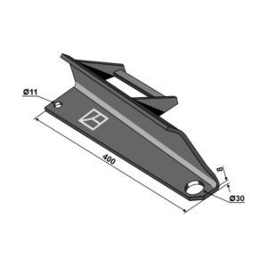 Spredevinge forsterket - Høyre - 400x8 mm - Bergmann