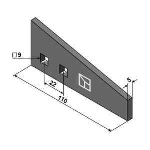 Spredetind - 110x5 mm - Strautmann