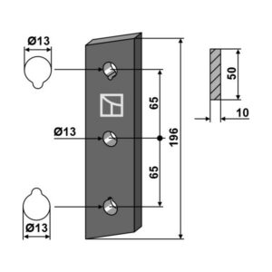 Spredetind - 196x10 mm - Strautmann