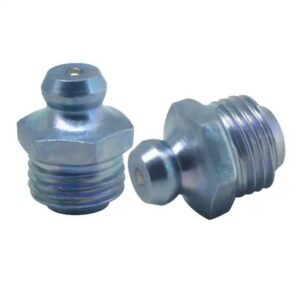 Vare: Smørenippel M10 - 180°, Smørenippel Gjenger: M10x1, Smørenippel Grader: 180°, Smørenippel Farge: El-Zink,