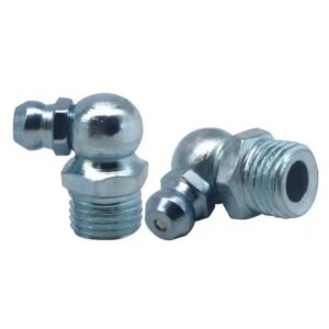 Vare: Smørenippel M10 - 90°, Smørenippel Gjenger: M10x1, Smørenippel Grader: 90°, Smørenippel Farge: El-Zink,