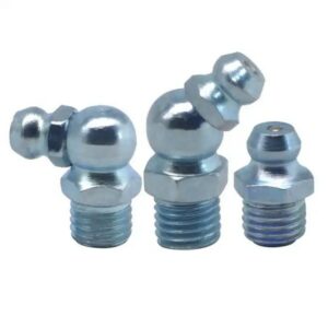 Vare: Smørenippel M8 - 90°, Smørenippel Gjenger: M8x1, Smørenippel Grader: 90°, Smørenippel Farge: El-Zink,