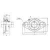 Gopart UCFL206GP Komplett flenslager oval 30 mm tbb, Varenummer UCFL206GP