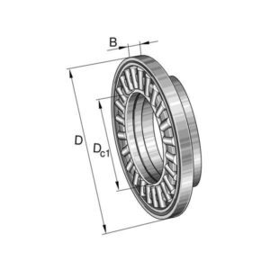 INA/FAG AXW25 Axial needle bearing AWX, Varenummer AXW25