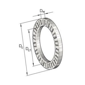 INA/FAG K81164M Needle roller + cage assembly, Varenummer K81164M