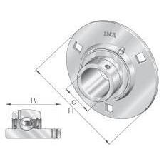 INA/FAG GRRY30VA Housing unit GRRY S.S., Varenummer GRRY30VA