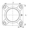 INA/FAG RCJY25TVVA Plastic bearing cover KLF, Varenummer RCJY25TVVA