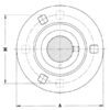 INA/FAG RA17 Flange bearing plate round cpl, Varenummer RA17