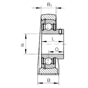 INA/FAG PASEY45 Housing unit PASEY, Varenummer PASEY45