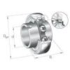 INA/FAG GLE30KRRB Radial insert ball bearing, Varenummer GLE30KRRB