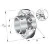 INA/FAG GYE45KRRB Lager innsats, 45x85x22 mm, INA/FAG, Varenummer GYE45KRRB