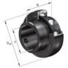 INA/FAG UC205INA Lager innsats 25x52x17,6 mm, INA/FAG, Varenummer UC205INA