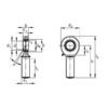 INA/FAG GAR20DO2RSINA Rod head, Varenummer GAR20DO2RSINA