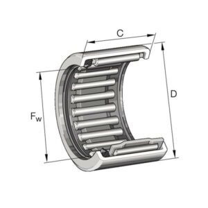 INA/FAG HK1012RSFPMB Cupped needle roller bearing, Varenummer HK1012RSFPMB