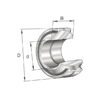 INA/FAG GE50FO2RSINA Radial spherical plain bearing, Varenummer GE50FO2RSINA