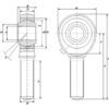 INA/FAG GAKR12PBAINA Rod head, Varenummer GAKR12PBAINA