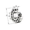 INA/FAG 1210TVH Self-aligning ball bearing, Varenummer 1210TVH