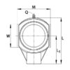 INA/FAG RHEY30TVVA Plastic Bearing cover KLH, Varenummer RHEY30TVVA