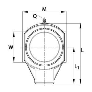 INA/FAG RHEY30TVVA Plastic Bearing cover KLH, Varenummer RHEY30TVVA