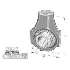 INA/FAG RHE25 Housing unit RHE, Varenummer RHE25