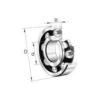 INA/FAG 16101 Deep groove ball bearing, Varenummer 16101