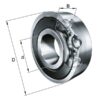 INA/FAG 62022RSC3 Sporkulelager 15x35x11 mm INA/FAG, Varenummer 62022RSC3