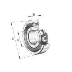 INA/FAG 6072RS Sporkulelager 7x19x6 mm INA/FAG, Varenummer 6072RS
