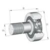INA/FAG KR52012RS Stud type track roller, Varenummer KR52012RS