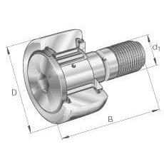 INA/FAG KR19PPA Stud type track roller, Varenummer KR19PPA