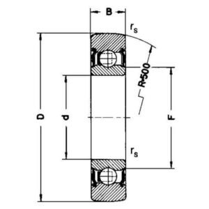 INA/FAG LR2032RSR Sporrullelager 17x47x12 INA/FAG, Varenummer LR2032RSR