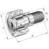 INA/FAG NUKRE90ANMT Track roller with nut, Varenummer NUKRE90ANMT
