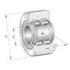 INA/FAG PWTR30722RSA Track roller bearing, Varenummer PWTR30722RSA