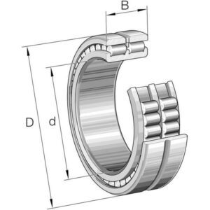 INA/FAG SL024920A Cylindrical roller bearing., Varenummer SL024920A